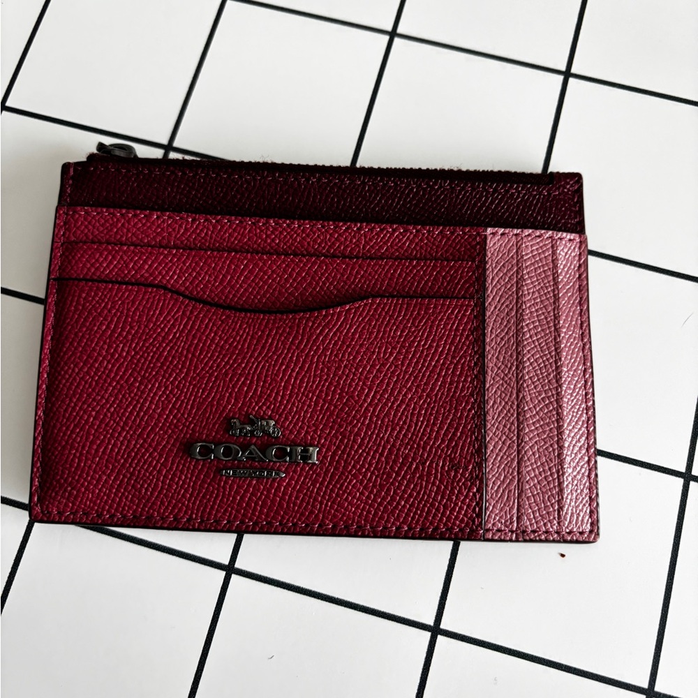 Coach Red Card Holder